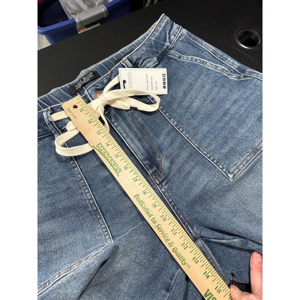 Judy Blue Denim Jogger Jeans Medium Wash Size 14W NEW - Picture 6 of 14